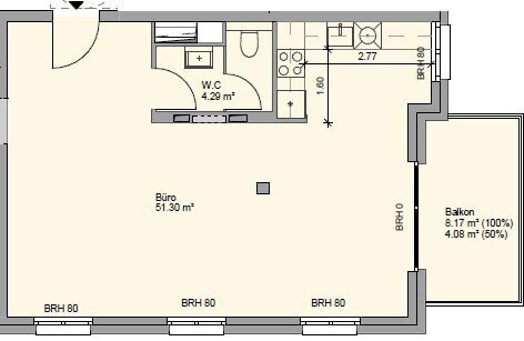 Bürofläche zur Miete provisionsfrei 1.126 € 2,5 Zimmer 93,9 m²<br/>Bürofläche Wendenschloßstr. 250 Köpenick Berlin 12557