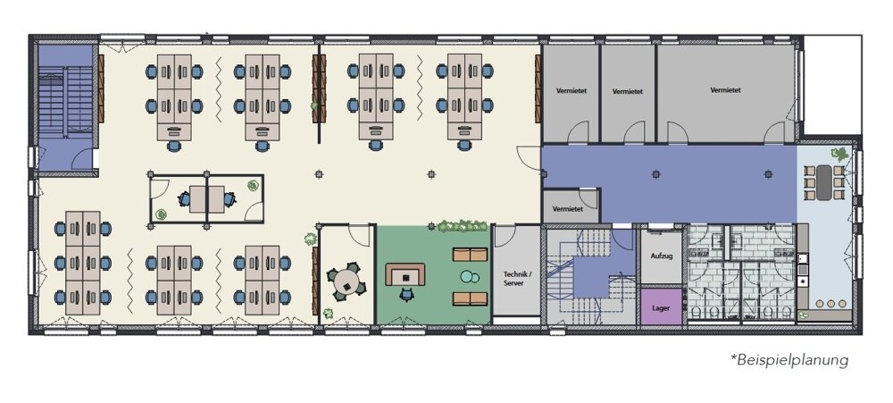 Bürofläche zur Miete provisionsfrei 14 € 415 m²<br/>Bürofläche Michendorf Michendorf 14552