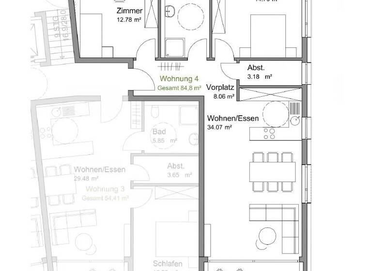 Wohnung zum Kauf provisionsfrei 336.215 € 3,5 Zimmer 84,8 m²<br/>Wohnfläche Wehingen 78564