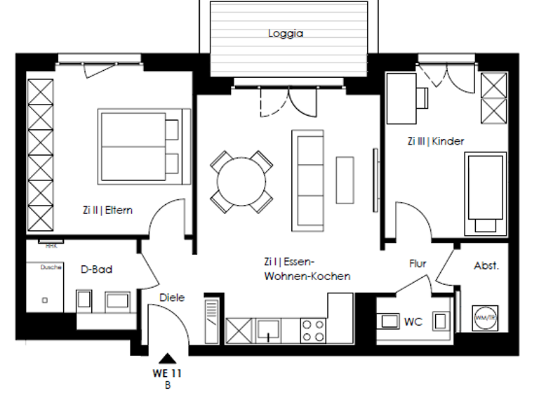 Wohnung zum Kauf provisionsfrei 513.000 € 3 Zimmer 71,8 m²<br/>Wohnfläche 2.<br/>Geschoss Roelckestraße 111 Weißensee Berlin 13086