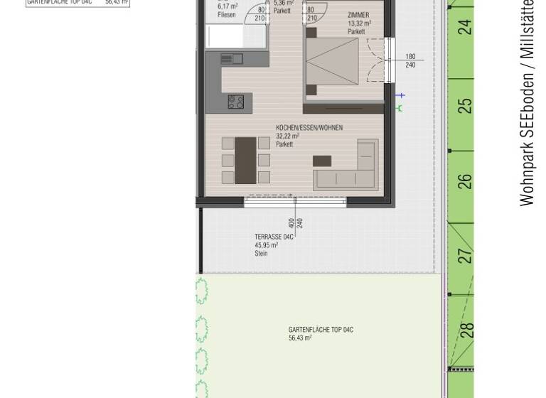 Wohnung zum Kauf 475.000 € 3 Zimmer 79,9 m² EG Seeboden am Millstätter See 9871