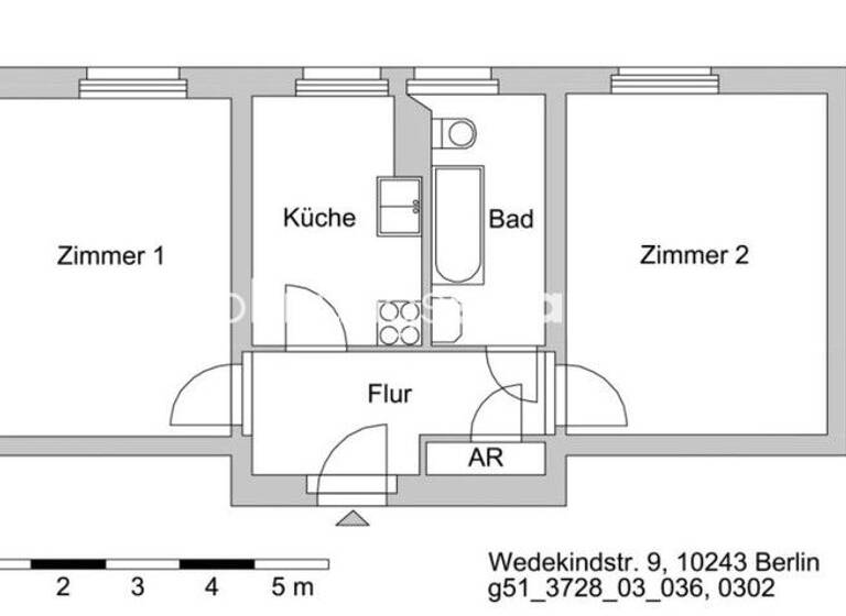 Studio zur Miete Tauschwohnung 680 € 2 Zimmer 48 m² 2. Geschoss Friedrichshain Berlin 10243