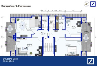 Wohnung zum Kauf 398.000 € 3,5 Zimmer 105,4 m² 2. Geschoss Neckarweihingen Ludwigsburg 71642