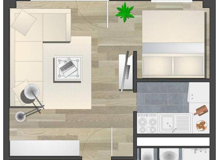 Studio zur Miete 248 € 1 Zimmer 35,8 m² 11. Geschoss Albert-Köhler-Str. 44 Morgenleite Chemnitz 09122