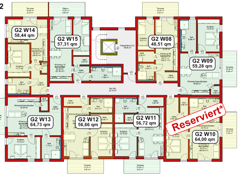 Wohnung zum Kauf provisionsfrei 254.297 € 2 Zimmer 51,8 m² 1. Geschoss Arnstein 97450