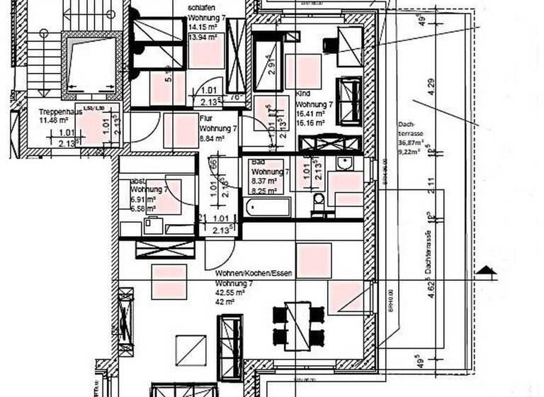 Wohnung zur Miete - Erstbezug 1.200 € 3,5 Zimmer 105 m² 2. Geschoss Boizenburg Boizenburg/Elbe 19258