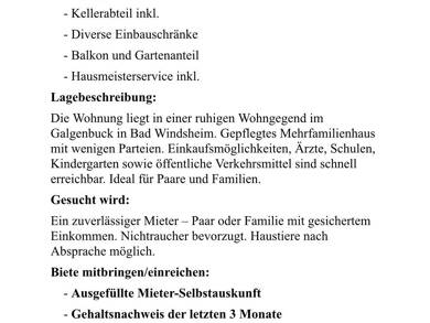 Wohnung zur Miete 1.250 € 4 Zimmer 144 m² Geschoss 1/1 frei ab 01.09.2025 Bad Windsheim Bad Windsheim 91438