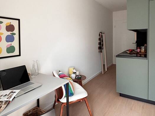 Wohnung zur Miete - Erstbezug 469 € 1 Zimmer 16,9 m² 1. Geschoss frei ab sofort Haunstetter Straße 232 Haunstetten Haunstetten - Siebenbrunn 86179