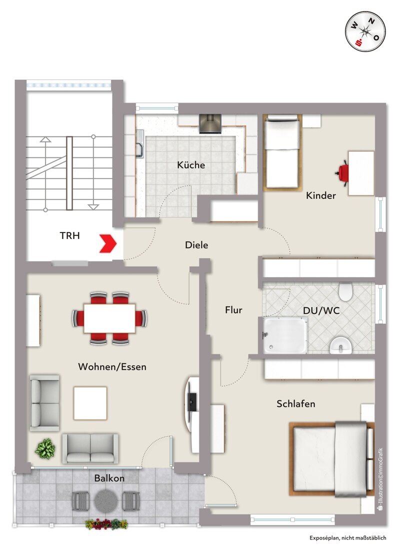 Wohnung zur Miete 770 € 3 Zimmer 78 m²<br/>Wohnfläche 1.<br/>Geschoss 01.02.2025<br/>Verfügbarkeit Altdorf Altdorf bei Nürnberg 90518