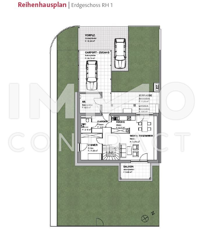 Reihenmittelhaus zum Kauf 515.976 € 4 Zimmer 120,6 m²<br/>Wohnfläche 330,9 m²<br/>Grundstück Kobersdorf 7332