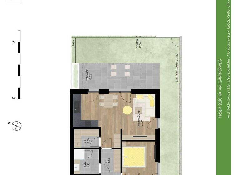 Wohnung zum Kauf - Erstbezug provisionsfrei 363.100 € 2 Zimmer 58 m² EG Gärtnerweg 6 Schörfling am Attersee 4861