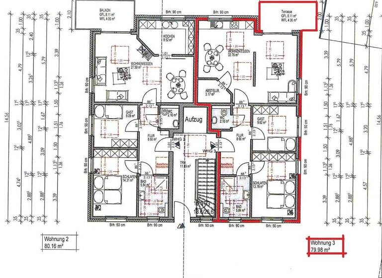 Wohnung zum Kauf - Erstbezug provisionsfrei 308.000 € 3 Zimmer 80 m² Dankersen Minden 32423