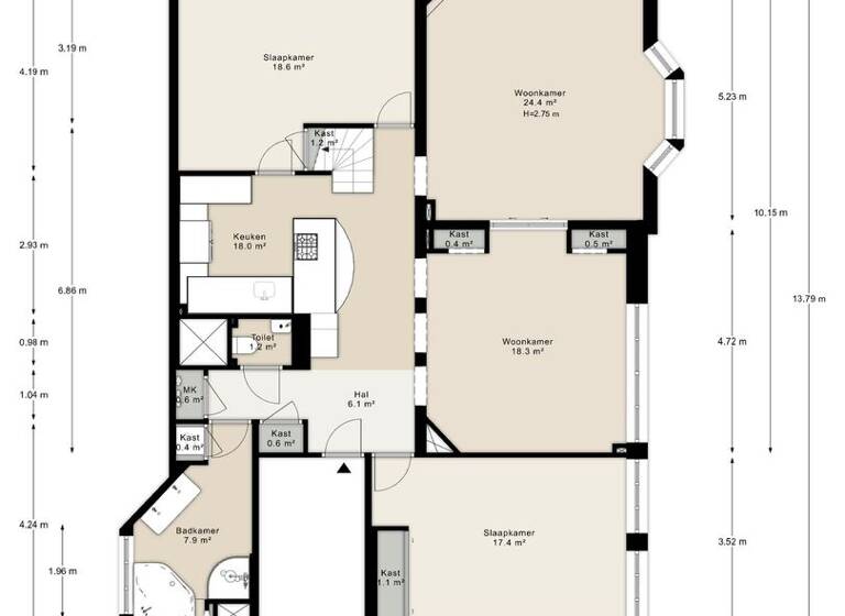 Haus zum Kauf 1.300.000 € 7 Zimmer 184 m² 815 m² Grundstück bernard zweerskade 19 3 amsterdam 1077 TZ