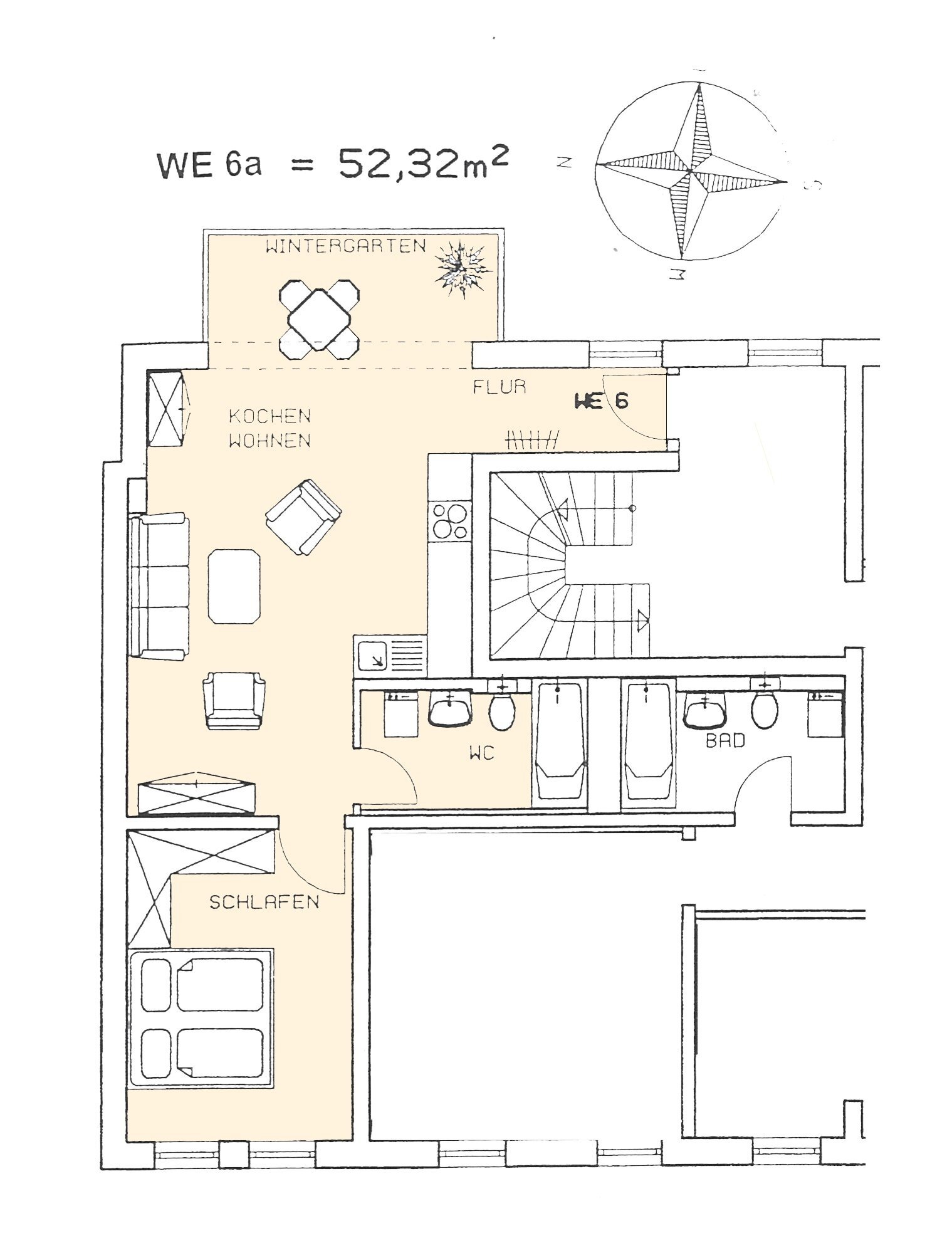 Wohnung zum Kauf 63.000 € 2 Zimmer 52,3 m²<br/>Wohnfläche 2.<br/>Geschoss Marienstraße 26 Innenstadt 112 Zwickau 08056