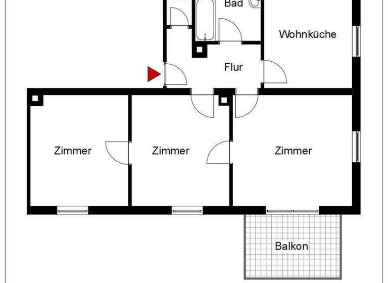 Wohnung zum Kauf 226.000 € 3 Zimmer 75 m² Backnang 71522