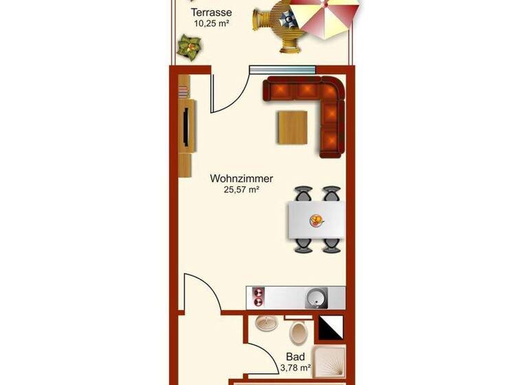 Terrassenwohnung zum Kauf als Kapitalanlage geeignet 249.000 € 2 Zimmer 45 m² Garmisch Garmisch-Partenkirchen 82467
