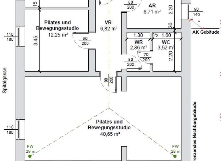 Bürofläche zur Miete 648 € 3 Zimmer Innere Stadt Klagenfurt am Wörthersee 9020