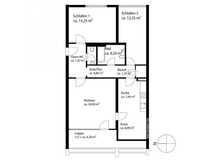 Wohnung zum Kauf 325.000 € 3 Zimmer 80,5 m² 4. Geschoss Waldkolonie Putzbrunn 85640