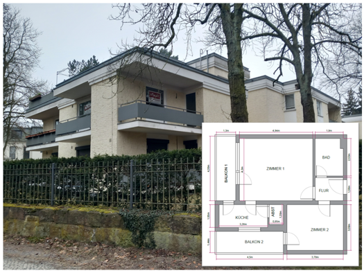 Wohnung zum Kauf provisionsfrei 262.000 € 2 Zimmer 52,5 m² 1. Geschoss frei ab sofort Zehlendorf Berlin 14163