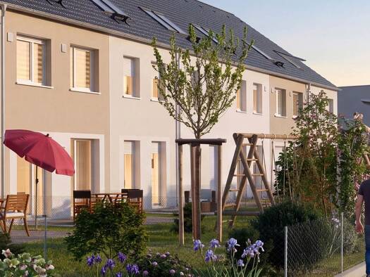 Reihenmittelhaus zum Kauf - Neubau provisionsfrei 530.000 € 4 Zimmer 109 m² 121 m² Grundstück Am Bruckweg Kornburg Nürnberg 90455