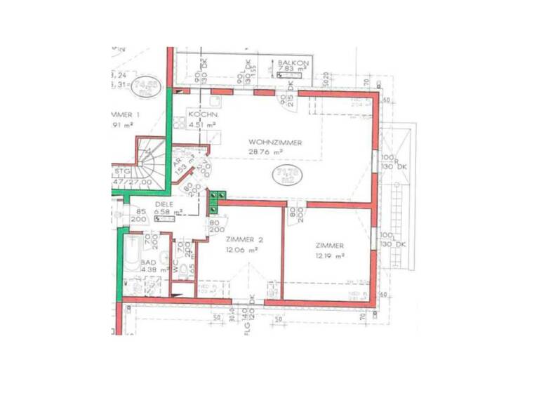 Wohnung zur Miete 588 € 3 Zimmer 71,2 m² Kirchbichl Nöchling 3691