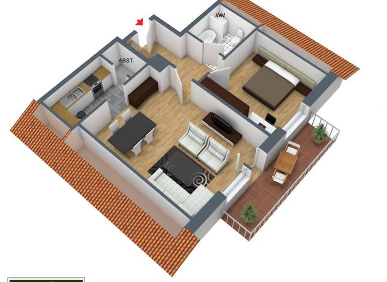 Wohnung zur Miete 420 € 2 Zimmer 60 m² Beckum 59269