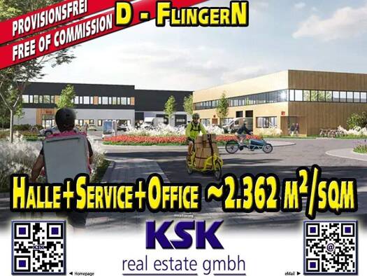 Lagerhalle zur Miete - Erstbezug provisionsfrei 2.362 m² Lagerfläche teilbar bis 2.362 m² Flingern Süd Stadtbezirk 2 40231