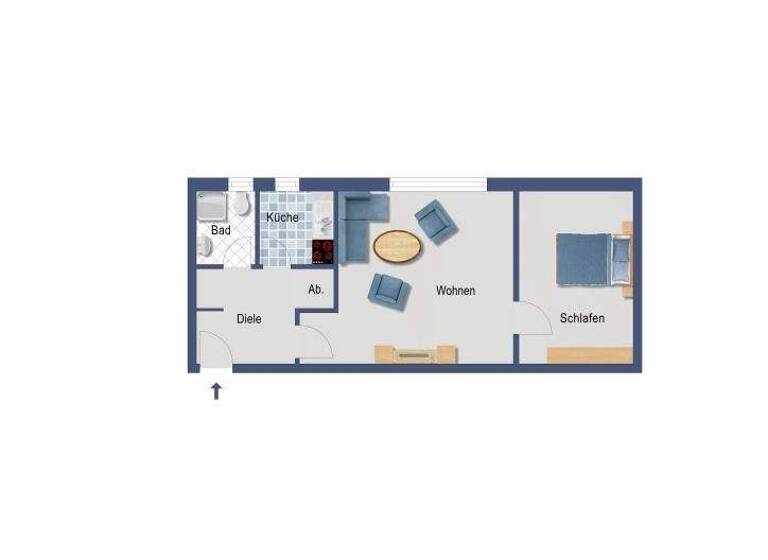 Wohnung zum Kauf provisionsfrei 169.000 € 2 Zimmer 46 m² 2. Geschoss Friedrich-Garves-Straße 2 Alte Neustadt Bremen 28199