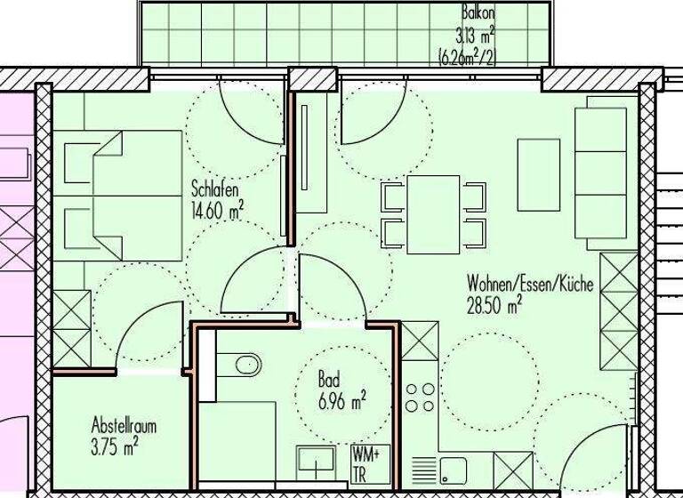 Wohnung zum Kauf - Erstbezug 230.700 € 2 Zimmer 57 m² 1. Geschoss Sachsen Sachsen b. Ansbach 91623