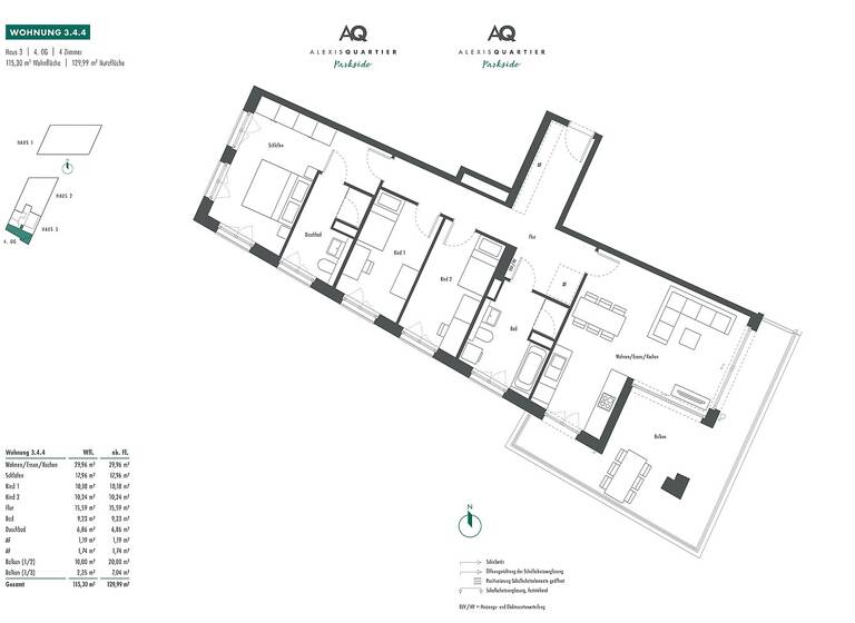 Wohnung zum Kauf - Neubau provisionsfrei 1.014.000 € 4 Zimmer 115,3 m²<br/>Wohnfläche 4.<br/>Geschoss Franz-Heubl-Straße 1 Neuperlach München 81735