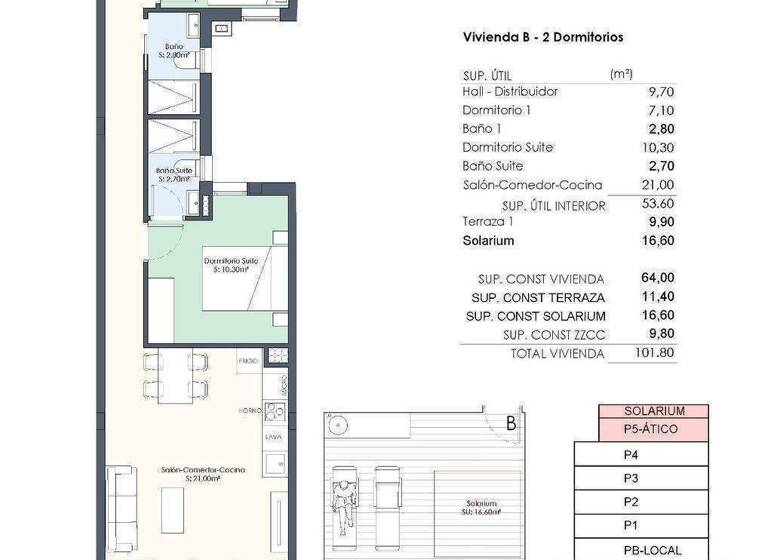 Penthouse zum Kauf - Erstbezug provisionsfrei 469.000 € 3 Zimmer 64 m² Torrevieja