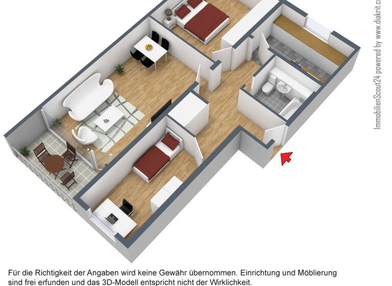 Wohnung zur Miete 799 € 3 Zimmer 68,3 m² EG Friedenauer Straße 26 Monheim 40789
