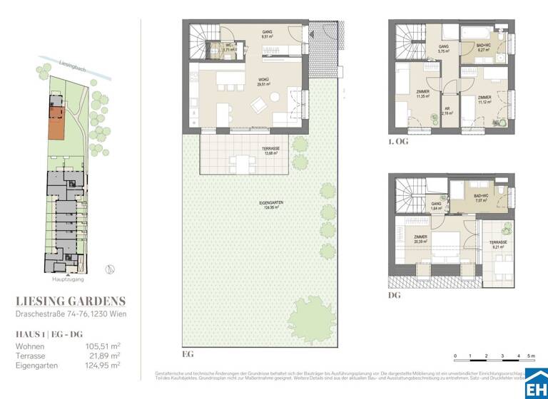Doppelhaushälfte zum Kauf - Erstbezug 799.000 € 4 Zimmer 105,5 m² Draschestraße Wien 1230