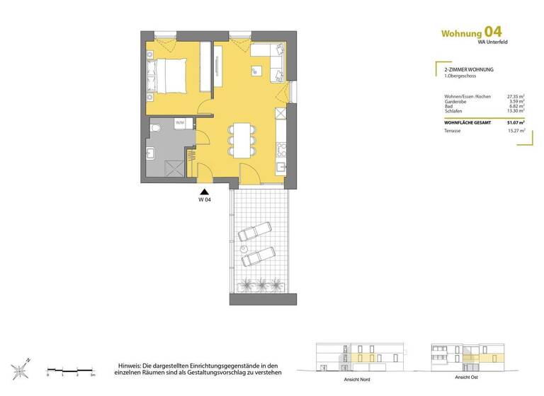 Wohnung zum Kauf - Erstbezug 353.000 € 2 Zimmer 51,1 m² Im Unterfeld Hörbranz 6912