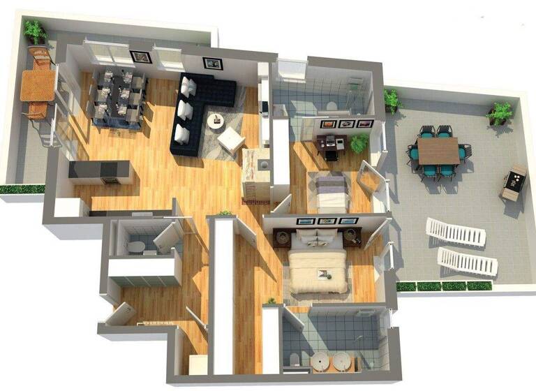 Penthouse zur Miete 18,39 € 3 Zimmer 97,9 m² EG Hausbergstraße 9 Walchsee 6344