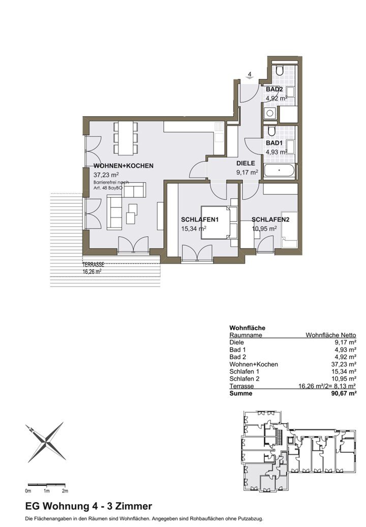 Wohnung zum Kauf 596.000 € 3 Zimmer 90,7 m²<br/>Wohnfläche EG<br/>Geschoss ab sofort<br/>Verfügbarkeit Leitzachstraße 78 Rosenheim 83026