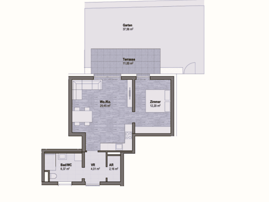 Wohnung zum Kauf - Erstbezug provisionsfrei 306.280 € 2 Zimmer 50,2 m² Sankt Leonhard Graz Geidorf 8010
