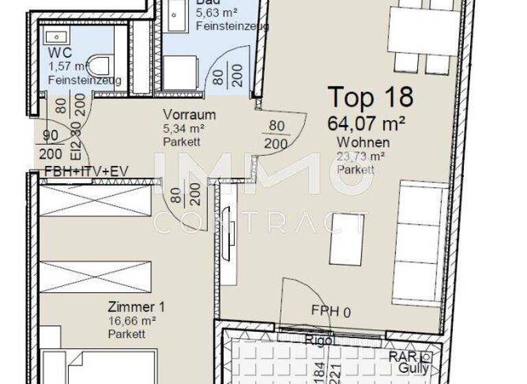 Wohnung zum Kauf - Erstbezug provisionsfrei 438.300 € 3 Zimmer 64 m² Wien 1140
