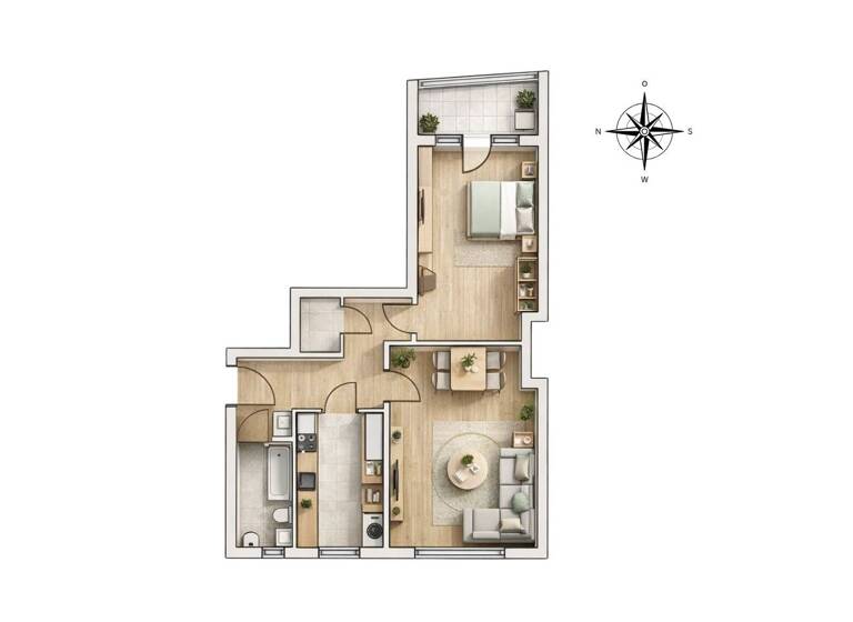 Wohnung zum Kauf 240.000 € 2 Zimmer 52,8 m² 2. Geschoss Emdener Straße 49 Moabit Berlin-Moabit 10551