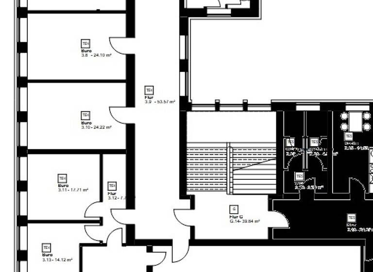 Bürofläche zur Miete 4.200 € 8 Zimmer 371 m² Bürofläche teilbar ab 243 m² Hochschulviertel Hagen 58097