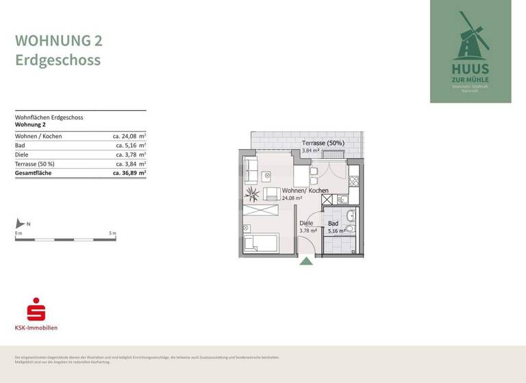 Studio zum Kauf 219.000 € 1 Zimmer 36,9 m² EG Stommeln Pulheim 50259