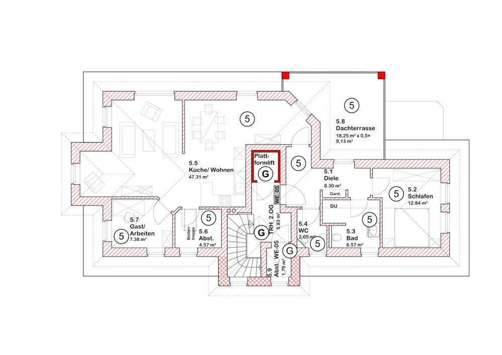 Penthouse zum Kauf 375.000 € 3 Zimmer 98 m²<br/>Wohnfläche 01.07.2025<br/>Verfügbarkeit Heisfelde Leer (Ostfriesland) / Loga 26789