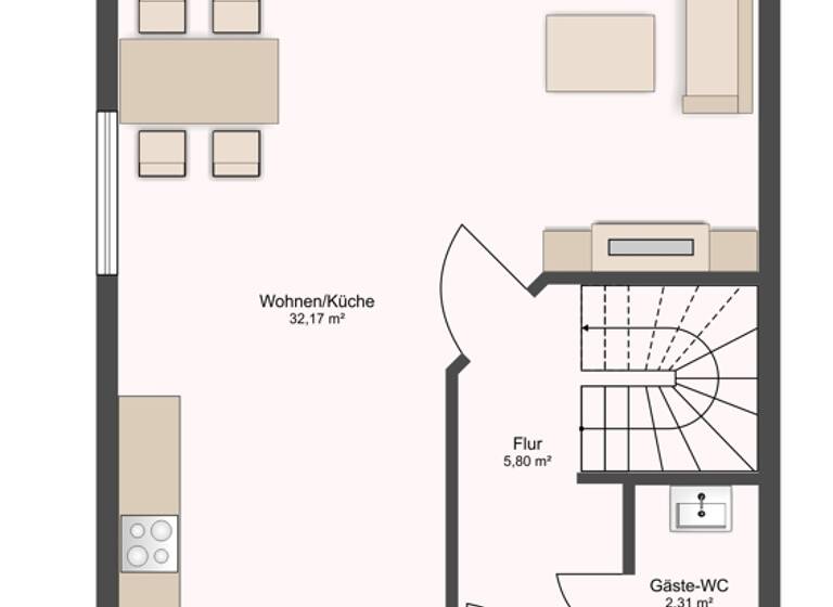 Doppelhaushälfte zum Kauf 449.000 € 4 Zimmer 77 m² 250 m² Grundstück Prisdorf 25497