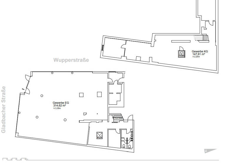 Verkaufsfläche zur Miete 8.950 € 314 m²<br/>Verkaufsfläche Wupperstraße 46 Unterbilk Düsseldorf 40219