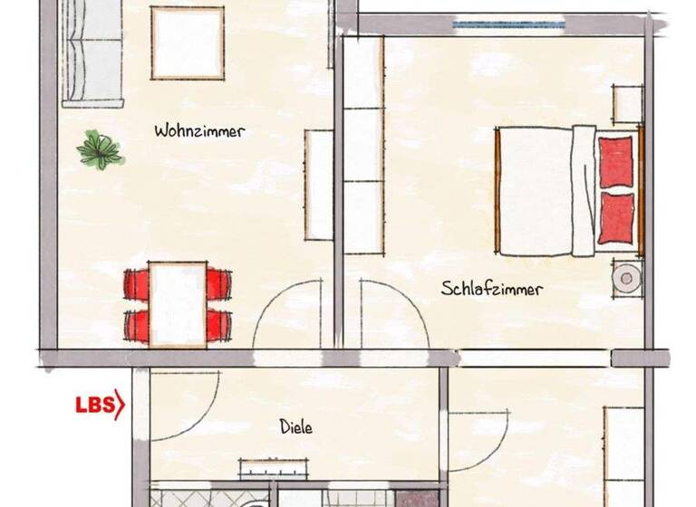 Wohnung zum Kauf 210.000 € 3 Zimmer 74 m² Duissern Duisburg 47058