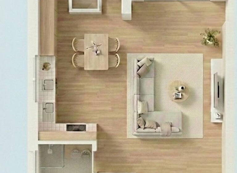 Wohnung zur Miete - Erstbezug 1.000 € 2 Zimmer 63,5 m² 2. Geschoss frei ab sofort Erdmannhausen 71729