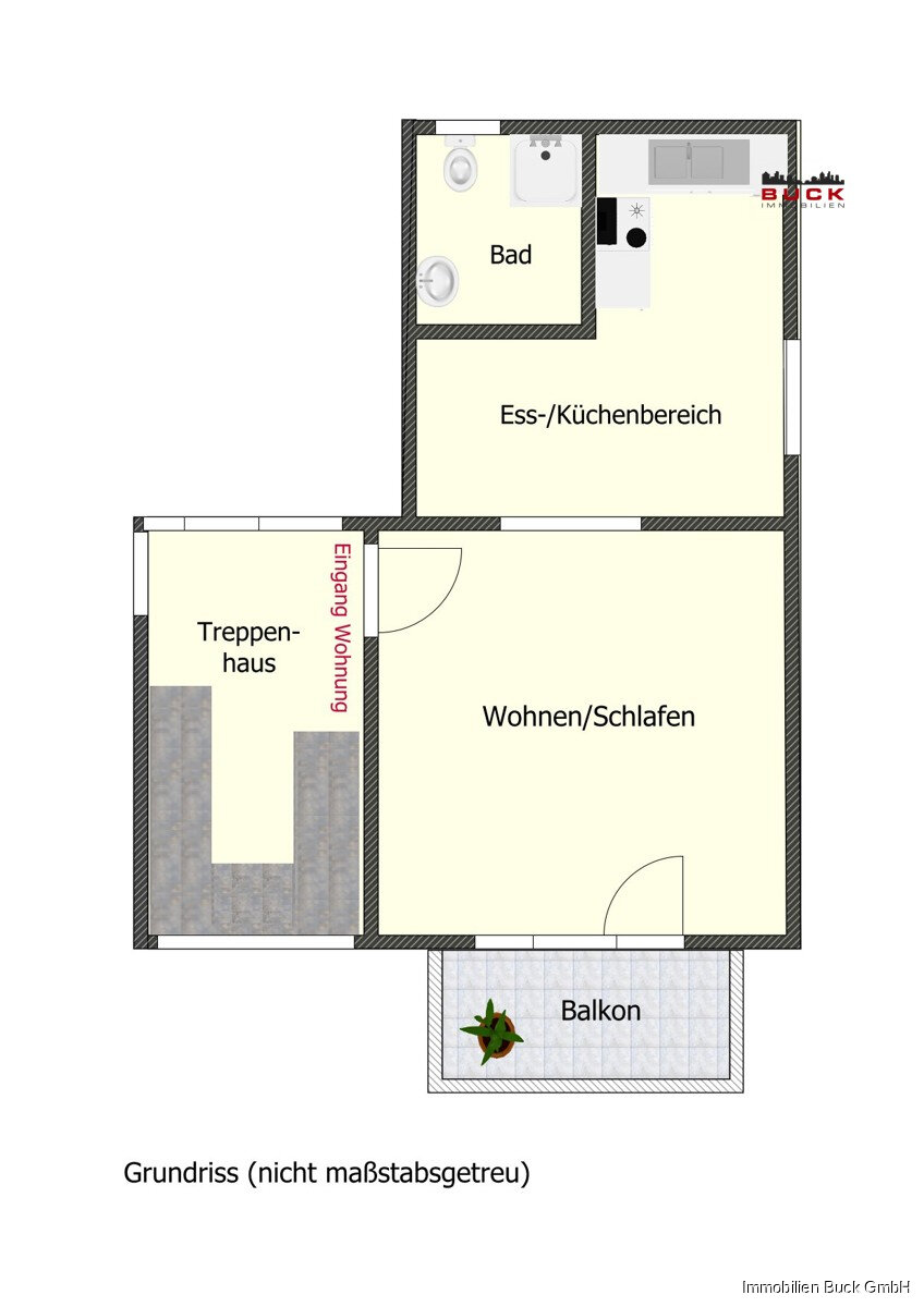 Wohnung zur Miete 400 € 1,5 Zimmer 34 m²<br/>Wohnfläche 01.12.2024<br/>Verfügbarkeit Bad Überkingen Bad Überkingen 73337