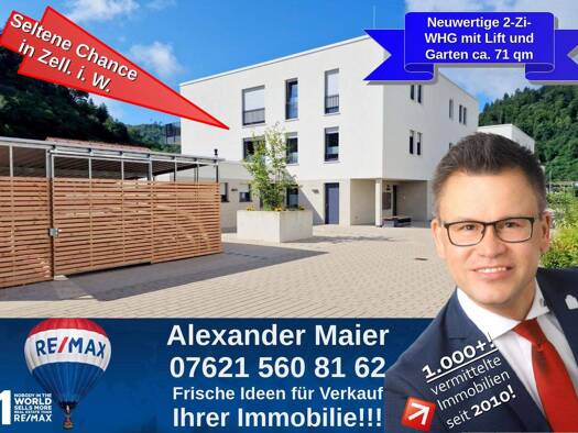 Terrassenwohnung zum Kauf 319.000 € 2 Zimmer 71 m² Zell Zell i. W. 79669