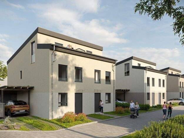 Doppelhaushälfte zur Miete - Erstbezug 1.644 € 5,5 Zimmer 137 m² 180 m² Grundstück Biblis 68647