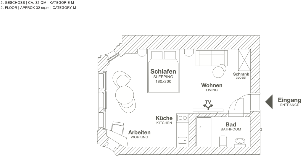 Wohnung zur Miete Wohnen auf Zeit 2.520 € 1 Zimmer 31 m²<br/>Wohnfläche 30.11.2024<br/>Verfügbarkeit Wielandstraße Charlottenburg Berlin 10707